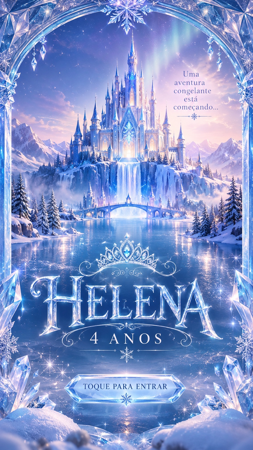 Convite Helena 4 anos
